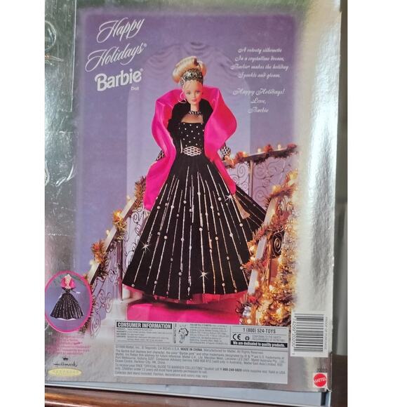 1998 Limited Edition Happy Holidays Barbie New in Box - Picture 3 of 8